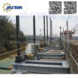 Sluice gate gearbox lifting gear jack system