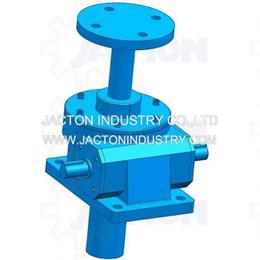 25 kN 2inch screw jack locked against rotation with key 3d cad model