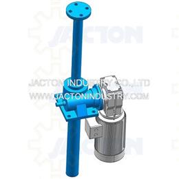 20 ton worm screw lift assembly with gear motor drive 3d cad model