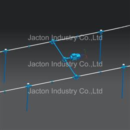 Eight JT-5T 1800 mm Screw Jacks Lifting Systems 3D CAD Models