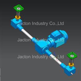 2 JTC5 Upright Rotating Screw Jack Systems 400mm 3D CAD Models