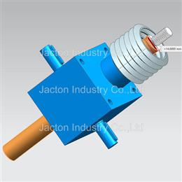 JTC2.5 Screw Jack Stroke 60MM Thread End Bellows boots 3D CAD Models