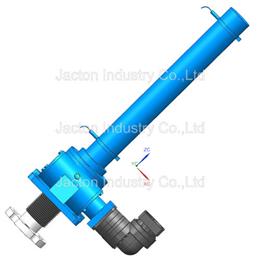 JTW-10T Screw Jack 500 mm with Servomotor flange 3D CAD Models
