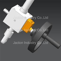 JTC5 Alu. Screw Jack 500mm Alu. Handwheel 14 Position Indicator 3D CAD