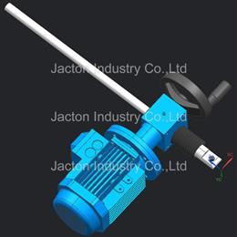 JTC5 Screw Jack 380mm with Handwheel and 0.18kW 63 B5 motor 3D CAD