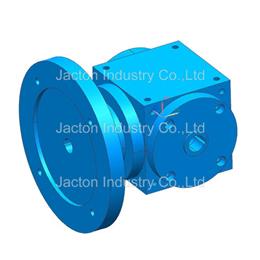JTPG90 Bevel Gearbox Hollow Input Shaft 71B14 Motor Flange 3D CAD