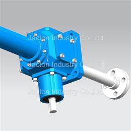 JTG25 Bevel gear machine screw jack 1000 mm stroke 3 1 ratio 3D CAD