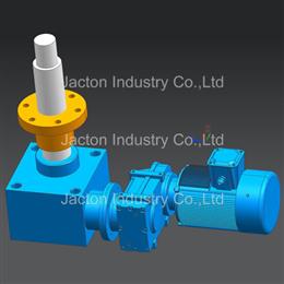 JTC250 Rotating Screw Jack 150 mm Lifts and FF37 Gearbox Motor 3D CAD